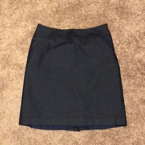 Dark gray pencil skirt